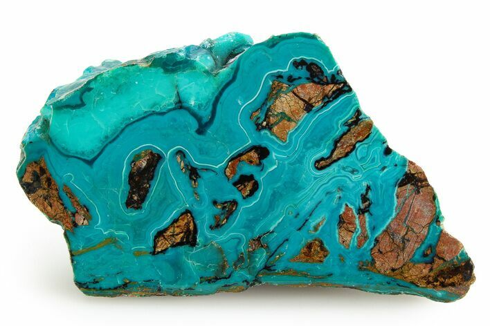 Polished Atacama Blue Opal (Chrysocolla & Opal) - Chile #352144
